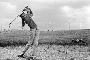 Images Dated 5th August 1971: 13 year old Denise Hastings, the only girl in the Bootle Junior Golf Tournament