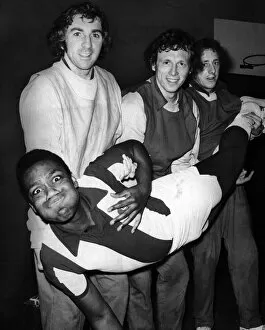 Images Dated 7th February 1976: 17-year-old Comedian Lenny Henry got the run-around when he went to train with the Albion