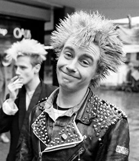 19 year old Punk Rocker Lee Cumiskey, in Birmingham, 27th March 1983