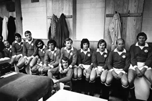 Dressing Room Gallery: The 1968 European Cup winning Manchester United team, back together again in August 1975