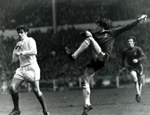 1970 FA Cup Final Chelsea v Leeds Eddie McCreadie clears from Peter Lorimer 1970 FA Cup Final Chelsea v Leeds Eddie McCreadie clears from Peter Lorimer