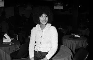 Images Dated 10th February 1975: 1970s Jazz and Folk singer Linda Lewis at Ronnie Scotts club in London