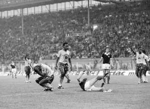 Images Dated 14th June 1974: 1974 World Cup First Round Group Two match at the Westfalenstadion, Dortmund