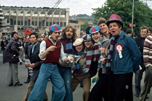Supporters And Spectators Gallery: 1975 FA Cup Final at Wembley Stadium West Ham United 2 v Fulham 0 West Ham