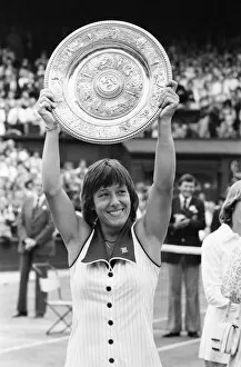 1978 Collection: 1978 Ladies Singles Final, Wimbledon, Chris Evert v Martina Navratilova