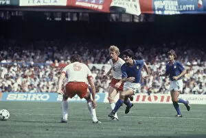 Images Dated 8th July 1982: 1982 World Cup Semi Final in Barcelona, Spain. Poland 0 v Italy 2