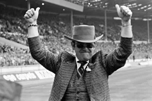 Images Dated 19th May 1984: 1984 FA Cup Final at Wembley Stadium. Watford chairman Elton John pictured before kick