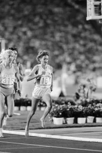 1984 Olympic Games in Los Angeles, USA. Women's 3000 Metres Heat 1984 Olympic Games in Los Angeles, USA. Women's 3000 Metres Heat