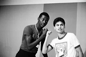 Images Dated 26th July 1984: The 1984 Summer Olympics in Los Angeles, California. Boxers Mark Breland