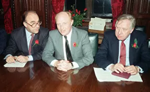 Press Call Collection: 1989 Labour Party Shadow Cabinet, newly elected, Photocall, Westminster, London