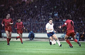 1990 World Cup Qualifier at Wembley Stadium. England 5 v Albania 0 1990 World Cup Qualifier at Wembley Stadium. England 5 v Albania 0