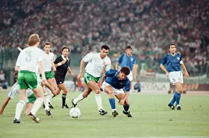 Images Dated 30th June 1990: 1990 World Cup Quarter Final match in Rome, Italy. Italy 1 v Republic of Ireland 0