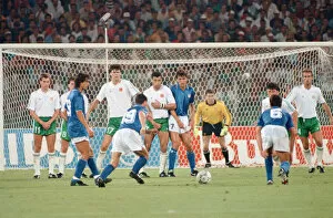 Images Dated 30th June 1990: 1990 World Cup Quarter Final at the Stadio Olimpico in Rome, Italy