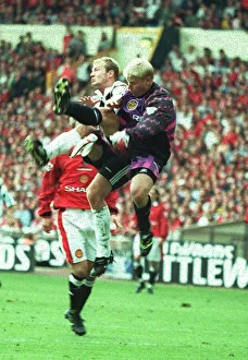 1996 CHARITY SHEILD MAN U V NEWCASTLE PICTURE BY TOM HEVEZI SCHMEICHEL 1996 CHARITY SHEILD MAN U V NEWCASTLE PICTURE BY TOM HEVEZI SCHMEICHEL