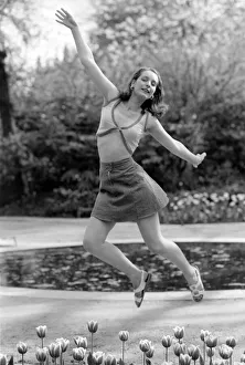 21 years old Marie France dancing amongst the tulips in her local park 21 years old Marie France dancing amongst the tulips in her local park