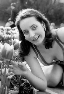 21 years old Marie France in her local park. April 1975 75-2111-011 21 years old Marie France in her local park. April 1975 75-2111-011