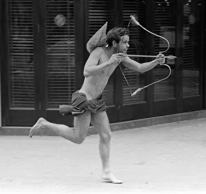 22 year old Philip was dressed as Cupid in Piccadilly Circus in London for a charity 22 year old Philip was dressed as Cupid in Piccadilly Circus in London for a charity
