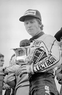 500cc British Grand Prix Motorcycle race at Silverstone Kenny Roberts celebrates 500cc British Grand Prix Motorcycle race at Silverstone Kenny Roberts celebrates