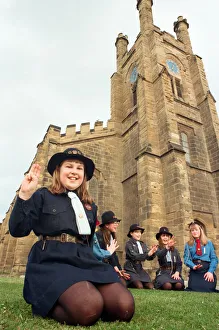 00573 Gallery: 5th Redcar Girl Guides celebrate the 70th Anniversary. 10 year old Helen Cockerill is
