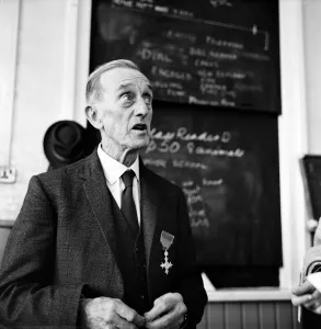 83 year old Percy Dunlop who has just been awarded the MBE 83 year old Percy Dunlop who has just been awarded the MBE