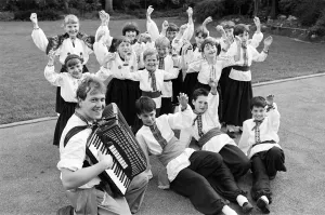 A-dancing we will go... and that's what these young Ukrainian Club dancers did in A-dancing we will go... and that's what these young Ukrainian Club dancers did in