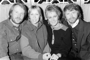 Abba Swedish Pop band November 1982 celebrating 10 years together 5/11/1982 Abba Swedish Pop band November 1982 celebrating 10 years together 5/11/1982