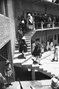 Abyssinian Emperor Haile Selassie seen here during the Audis Abasa Prison Inspection Abyssinian Emperor Haile Selassie seen here during the Audis Abasa Prison Inspection