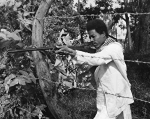Abyssinian War September 1935 Abyssinian sniper seen here on the Ogadan Front Abyssinian War September 1935 Abyssinian sniper seen here on the Ogadan Front