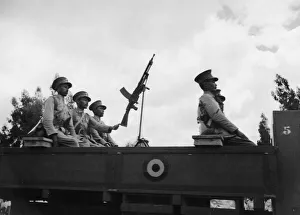 Abyssinian War September 1935 A anti-aircraft mobile column of the Abyssinia army Abyssinian War September 1935 A anti-aircraft mobile column of the Abyssinia army