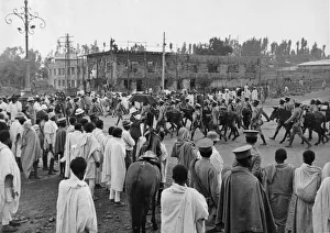 Abyssinian War September 1935 Cavalry of the Abyssinian army seen passing through Abyssinian War September 1935 Cavalry of the Abyssinian army seen passing through