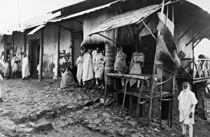 Abyssinian War September 1935 Families of Addis Ababa pose outside their houses as Abyssinian War September 1935 Families of Addis Ababa pose outside their houses as