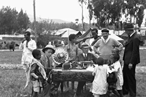 Abyssinian War September 1935 Foreign correspondents reporting from Addis Ababa Abyssinian War September 1935 Foreign correspondents reporting from Addis Ababa