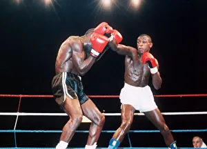 Action during the British title fight between Rod Graham Action during the British title fight between Rod Graham