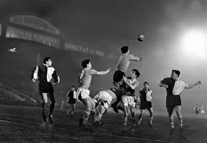 Action during the European Cup match between Manchester United Action during the European Cup match between Manchester United