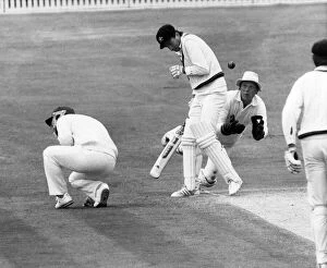Action from the first test match between England and Australia at Headingley