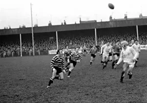 Action from the Gloucester v. Somerset match. January 1972 72-0240