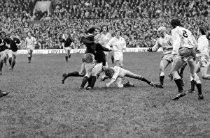 Images Dated 16th March 1975: Action from the Triple Crown match between England (7) v. Scotland (6) at Twickenham
