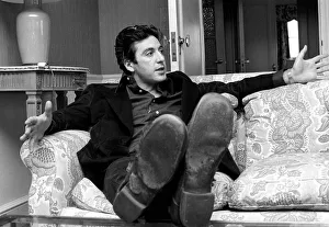 Actor Al Pacino at the Dorchester Hotel March 1974 Actor Al Pacino at the Dorchester Hotel March 1974