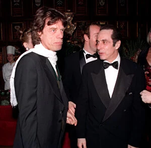 Images Dated 30th January 1997: Actor Al Pacino January 1997 with Rolling Stones Mick Jagger