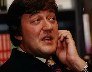 Images Dated 3rd November 1998: Actor and author Stephen Fry in Newcastle to promote his new book on 3rd November 1998