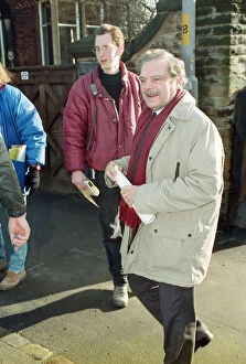 Actor David Jason during the filming of 'A Touch of Frost'. 11th February 1992