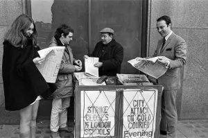 Actor David Jason outside ATV Thames, buying a newspaper. 6th February 1969 Actor David Jason outside ATV Thames, buying a newspaper. 6th February 1969