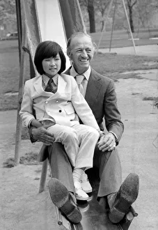 00060 Gallery: Actor David Niven and Japanese boy Ando. David Niven and his co-star