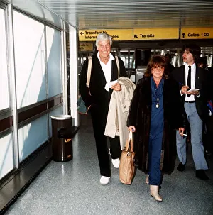 Actor Dick Van Dyke with his girlfriend Michelle Marvin on arrival at L.A.P Actor Dick Van Dyke with his girlfriend Michelle Marvin on arrival at L.A.P