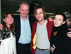 ACTOR JAMES COSMO ACCOMPANIED BY ANNE HARRIS (LEFT) ARRIVE WITH EWAN MCGREGOR AND HIS ACTOR JAMES COSMO ACCOMPANIED BY ANNE HARRIS (LEFT) ARRIVE WITH EWAN MCGREGOR AND HIS