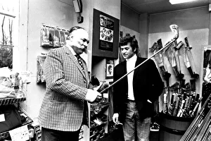 Actor Jimmy Edwards with golfer John Jacobs at his golfing centre in Gosforth on 13th Actor Jimmy Edwards with golfer John Jacobs at his golfing centre in Gosforth on 13th