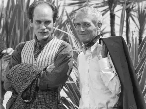 Actor John Malkovich seen here with Paul Newman at the Cannes Film Festival at Actor John Malkovich seen here with Paul Newman at the Cannes Film Festival at