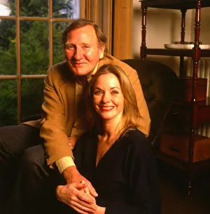 Actor Leslie Phillips April 1988 with his wife Angela Scoular Actor Leslie Phillips April 1988 with his wife Angela Scoular