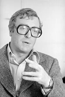 Images Dated 1st July 1974: Actor Michael Caine seen here during an interview with the Reveille newspaper during