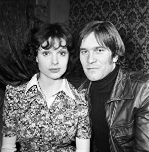 Images Dated 7th March 1975: Actor Nicky Henson poses with actress Madeline Smith. 7th March 1975